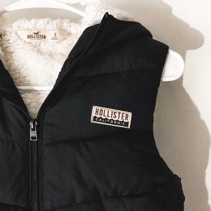 Navy Blue Faux Fur Lined Vest